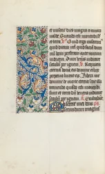 Tuntikirja Rouenin käyttö: fol. 133v, c. 1470.