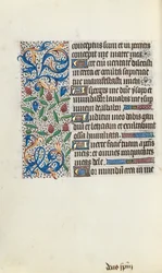 Tuntikirja Rouenin käyttö: fol. 134v, c. 1470.
