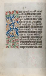 Tuntikirja Rouenin käyttö: fol. 13v, c. 1470.
