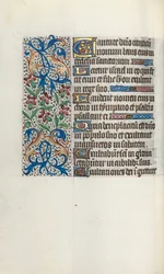 Tuntikirja Rouenin käyttö: fol. 45v, c. 1470.