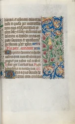Tuntikirja Rouenin käyttö: fol. 55r, c. 1470.