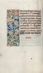 Tuntikirja Rouenin käyttö: fol. 63v, c. 1470.