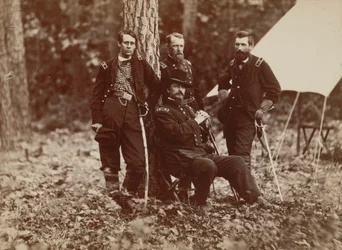 Kenraali W. S. Hancock ja hänen esikuntansa