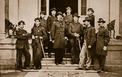 Kenraali O. B. Wilcox ja esikunta, 1861-65