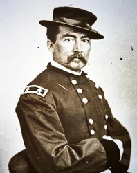 Kenraali Philip H. Sheridan (1831-88) (valkovalkoinen)