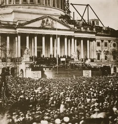 Presidentti Lincolnin virkaanastujaiset 4. maaliskuuta 1861 (syväpaino)