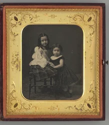 Nimetön muotokuva kahdesta tytöstä, 1861.