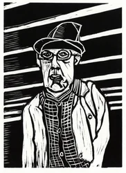 Southwark Man, 2013 (linoleikkaus)
