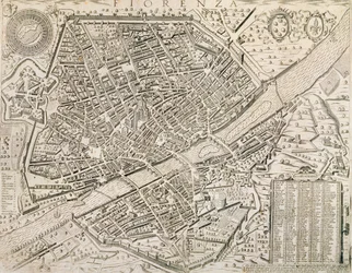 Firenzen kartta, 1595