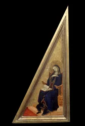 Matteo Giovanettin (1300-1369) ilmestysmaalaus 1300-luvun su. 0,22x0,42 m