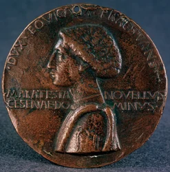 Mitali Sigismondo Pandolfo Malatestan kunniaksi Kääntöpuoli, 1446.