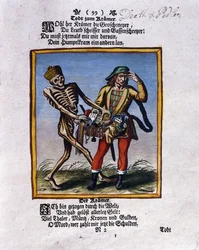 Kuolema ja kauppias, n. 1710