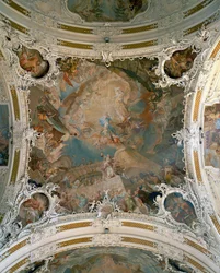 Wiltenin kirkon kattofresko, Innsbruck, Itävalta (fresko)