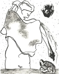 Des Bêtes" Taiteilijakirja 2, 2018 (litografia)