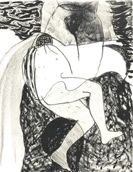 Des Bêtes" Taiteilijakirja 3, 2018 (litografia)
