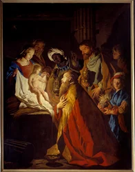 Tietäjien kumarrus, 1600-luku, mitat 1,81 x 2,35 m, Toulouse, Musée des Augustins