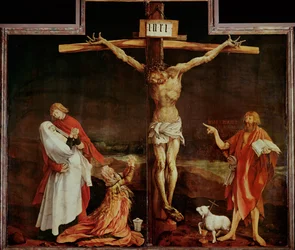 Ristiinnaulitseminen (maalaus limewood)
