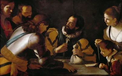 La vocation de Saint Matthieu - Pyhän Matteuksen kutsumus - Mattia Preti (1613-1699). Öljy kankaalle, c. 1635. Mitat : 104x164 cm. Taidehistoriallinen museo, Vienne