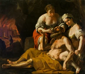 Loot ja hänen tyttärensä, noin 1675-1680