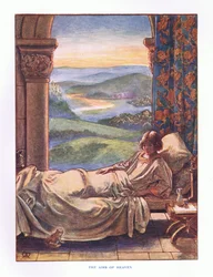Taivaan ilmat, kuvitus elokuvasta Lady and Fairy Tales, 1914