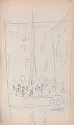 Italialainen luonnoskirja: Vene hahmoilla, sivu 172, 1898-1899.