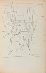 Italialainen luonnoskirja: Maisema sivu 116, 1898-1899.