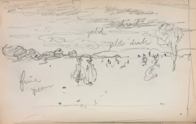 Italialainen luonnoskirja: Maisema sivu 57, 1898-1899.