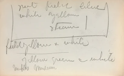 Italialainen luonnoskirja: Muistiinpanot sivu 45, 1898-1899.