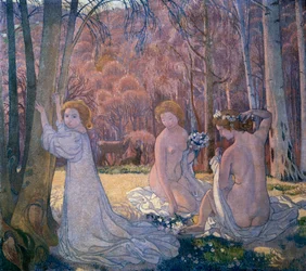 Figuurit Spring Landscape Sacred Grovessa, 1897