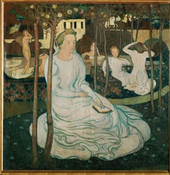 Le Verger des Vierges (öljy kankaalle)