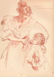 Äiti ja lapsi, c1897, 1897