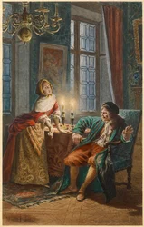 Moliere ja Madeleine Bejart (kuvitus)