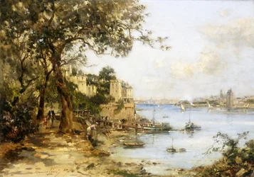 Debarkation at Dinard (öljy kankaalle)