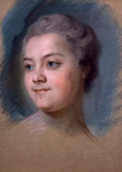 Mademoiselle de Chastagner de Lagrangen muotokuva, Maurice-Quentin de la Tour (1704-1788)