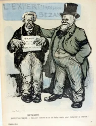 Karikatyyri voilautasessa