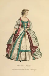 Puku Dorimenen roolia varten, noin 1868 (kaiverrus).