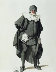 Dottor Balanzone vuonna 1653, kirjoittanut Maurice Sand (1823-1889)