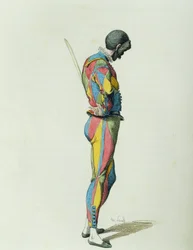 Harlequin vuonna 1858, kirjoittanut Maurice Sand (1823-1889)