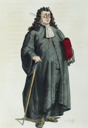 Notaari tai asianajaja vuonna 1725, kirjoittanut Maurice Sand (1823-1889)