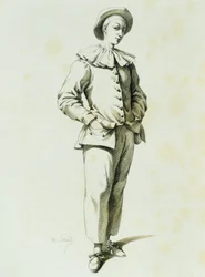 Pedrolino, kirjoittanut Maurice Sand (1823-1889)