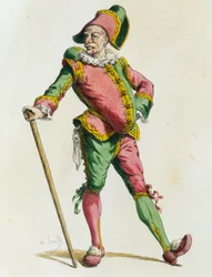 Polichinelle vuonna 1820, kirjoittanut Maurice Sand (1823-1889)