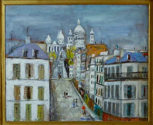 Rue Chappe, Montmartre, n. 1937 (öljylevy)