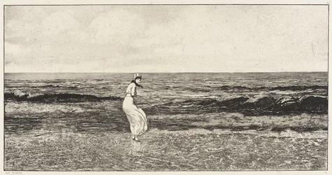 Meren rannalla