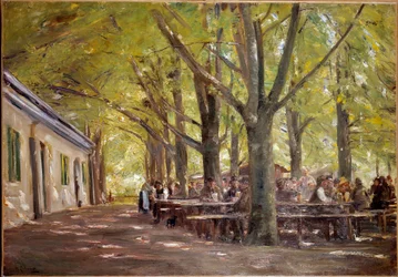 Maalaispanimo Branneburgissa Bavieressa vuonna 1893 Max Liebermannin (1847-1935) maalaus 1893 su. 0,7x1 m Pariisi, Musee d