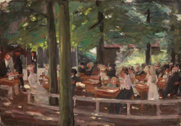 Beer Garden Larenissa, tutkimus; Olutpuutarha Larenissa, työhuone, 1903