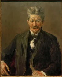 Tanskalaisen kirjallisuushistorioitsijan Georg Brandesin muotokuva.