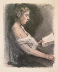 Lesendes Mädchen