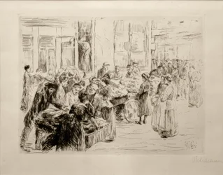 M.Liebermann, Amsterdamin juutalaiskorttelista, kärrykauppa