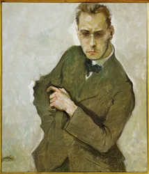 Säveltäjä Anton von Webern (maalaus kankaalle)