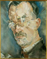 Kirjailija Thomas Mann (maalaus kankaalle)